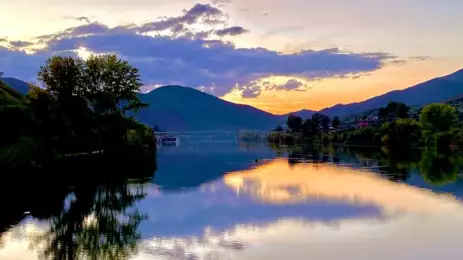 Douro river at sunset
