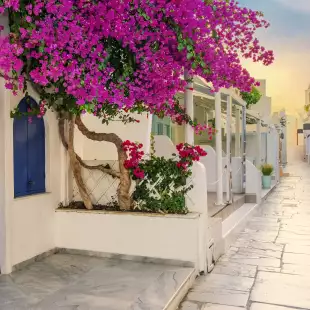 Streets of Oia, Santorini, Greece