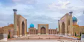 Historic Registan square in Samarkand, Uzbekistan