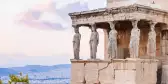 Erechtheion in Acropolis of Athens, Greece