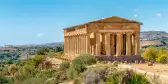View of Temple of Concordia in Sicily, Italy
