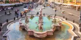 Navona square with Neptune water fountain in Rome, Italy