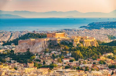 Aerial view of Athens, greece