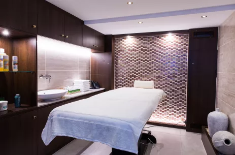 Interior shot of spa area aboard the Thomas Hardy ship