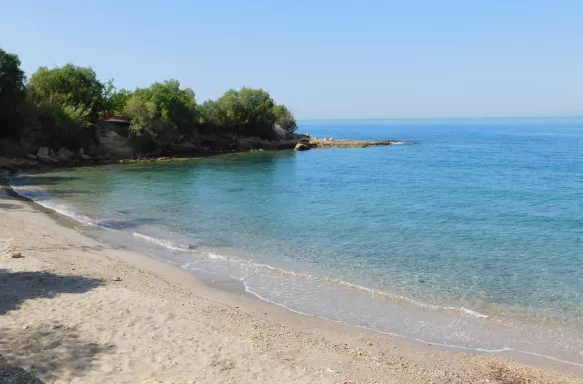 Sandy beach in Greece