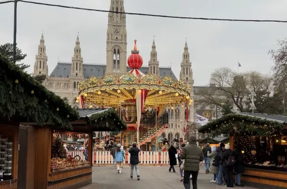 Christmas Market in Vienna, Austria