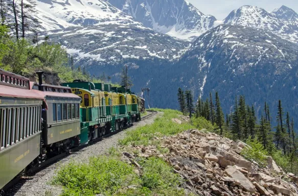 White Pass and Yukon railway in Skagway, Alaska
