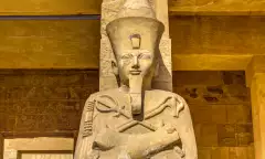 Statue of queen Hatshepsut in Luxor, Egypt.