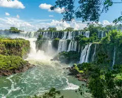 The Iguazu Falls at Argentinian National Park in Argentina