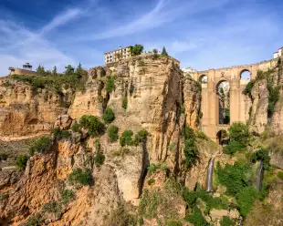 Ronda, Spain at the Puente Nuevo Bridge.