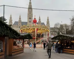 Christmas Market in Vienna, Austria