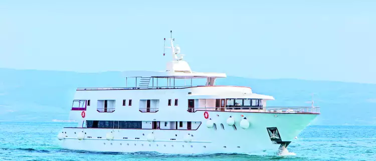 Exterior of the MS Adriatic Sun ship sailing on a sunny day