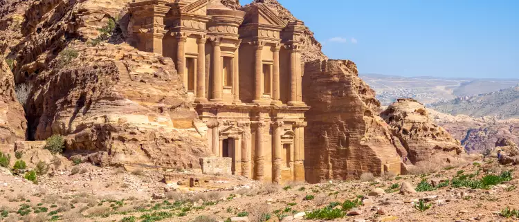 The Ad Deir Monastery of Petra in Petra, Jordan