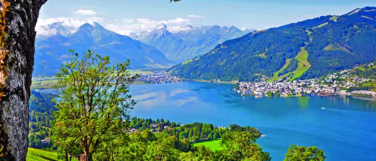 Beautiful landscape with Alps and lake, Zell am See, Austria