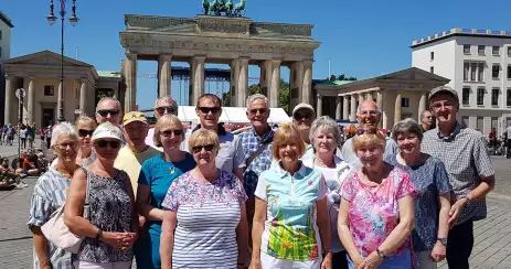 Guests on a group tour of Berlin, Dresden, Meissen and Colditz